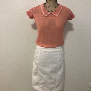 XOXO White Skirt Size S